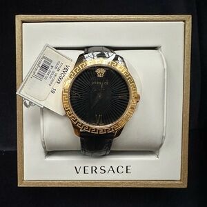 Versace Leather Strap Watch, 35mm.